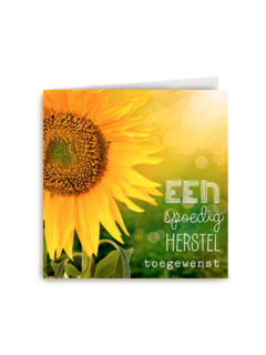 zonnebloemen spoedig herstel