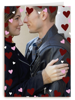 valentijnskaart foto volledige pagina hartjes