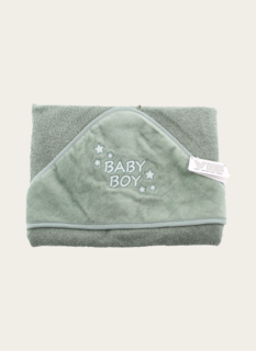 Badcape Baby Boy Mosgroen 