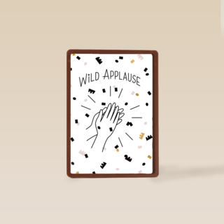 wild applause with confetti