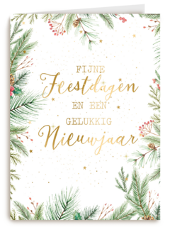 Kerstkaart klassiek Kersttakken