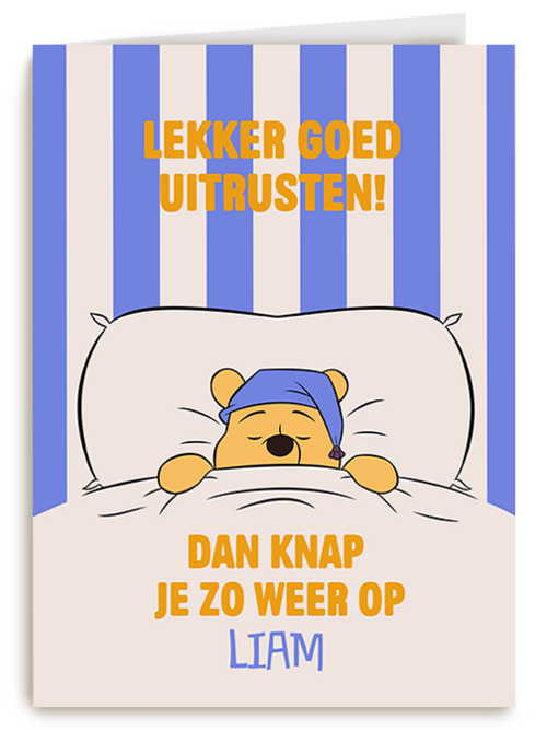 Kaart Hallmark | Mentale gezondheid | Disney Beterschap Lekker Goed Uitrusten