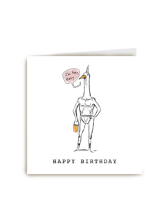 happy birthday with a duck