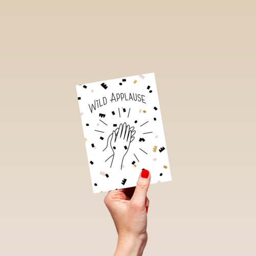 wild applause with confetti