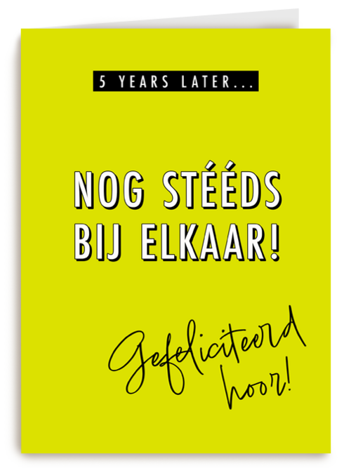 Kaart Hallmark | Huwelijksjubileum | 5 Years Later