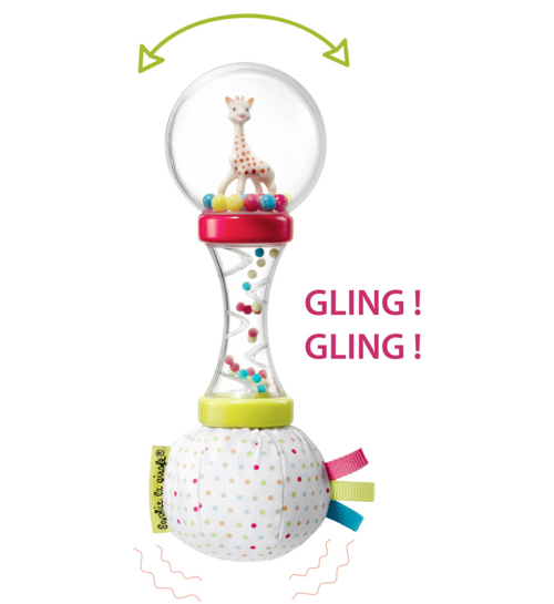Sophie de giraf maracas rammelaar in wit geschenkdoosje