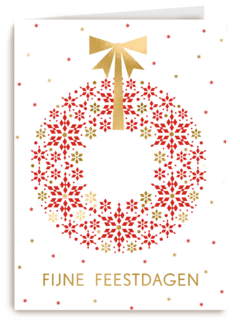 Kerstkaart zakelijk Kerstkrans