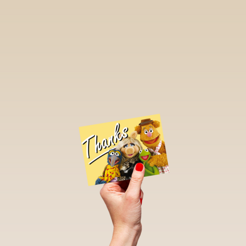 Muppets kaart thanks