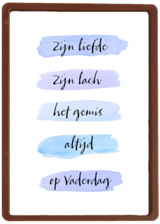 vaderdag kaart herinnering