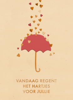 Het regent hartjes voor jullie