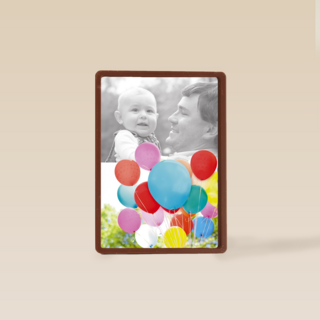 verjaardag fotokaart met heel veel ballonnen