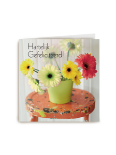 hartelijke gefeliciteerd bloemen