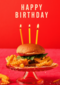 Happy Birthday hamburger