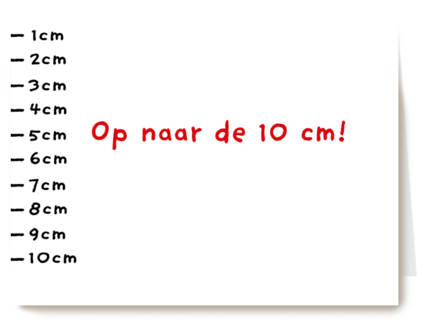op naar de 10 cm
