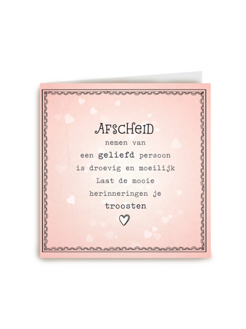 afscheid nemen