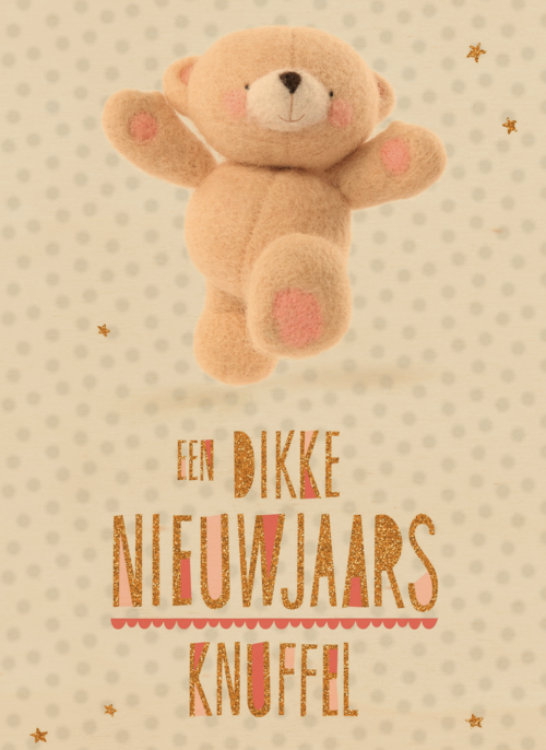 Houten kaart Kerst | Hallmark | Houten kaart Kerst Nieuwjaar | Hallmark | Nieuwjaar classics een dikke nieuwjaarsknuffel forever friends