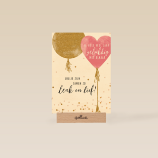 Trouwdagkaart Jullie zijn samen zo leuk en lief