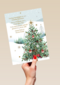 Kerstboom meertalige kerstwens