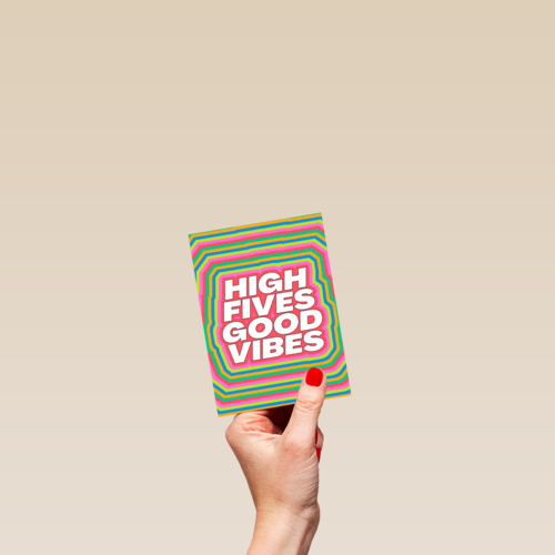 Beterschap kaart high fives good vibes