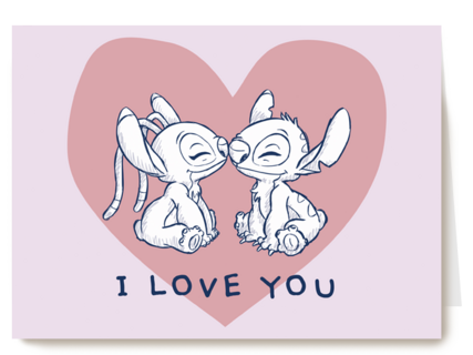 Lilo and Stitch liefde kaart