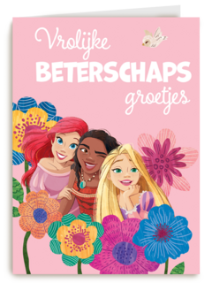 Princessenkaart met beterschapsgroetjes