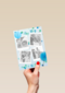 4 fotos slingers blauw