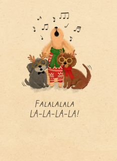 Kinderpostzegels Falalala hondenkoor