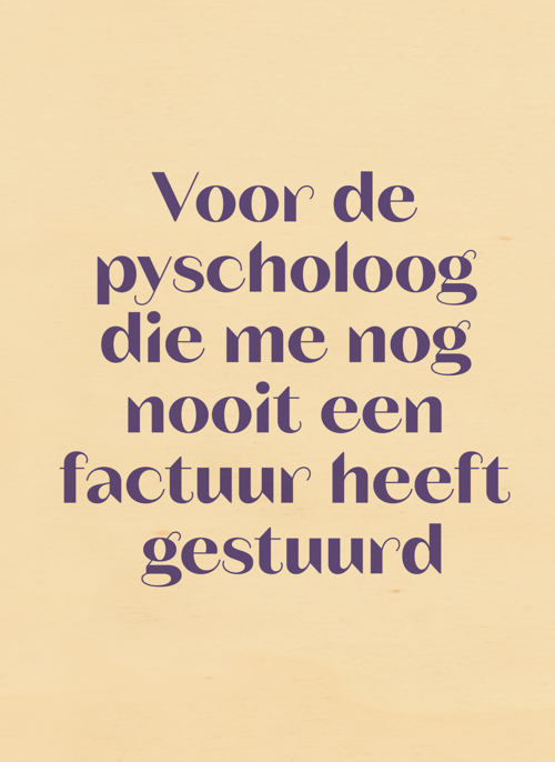 Houten Kaart Moederdag | Houten Kaart Hallmark | Moederdag | Voor Mijn Psycholoog