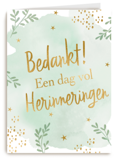 Bedankt een dag vol herinneringen