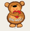 Ballon Berenknuffel Hartje Bruin Rood