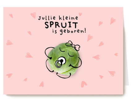 geboorte felicitatie kaart dochter