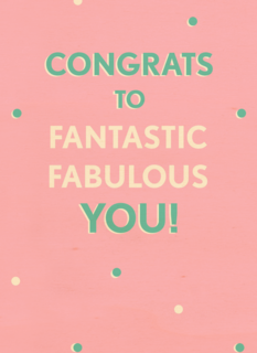 Gefeliciteerdkaart Congrats to fantastic fabulous you