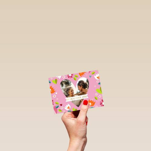 zomaar fotokaart hart ik hou van jou