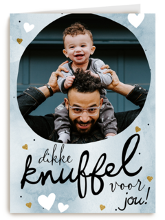 vaderdag fotokaart dikke knuffel voor jou