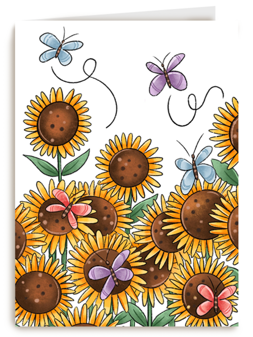 sterkte kaart zonnebloemen matia studio