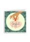 Kerstkaart klassiek Kerstbal met Joyful