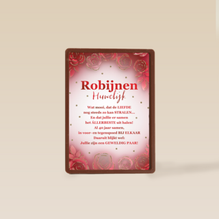 Huwelijkskaart Robijnen huwelijk