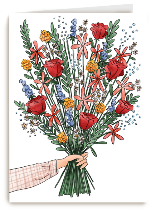 Blanco kaart bos bloemen Matia Studio powervrouw