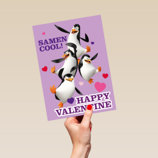 Penguins Samen Cool Valentijn