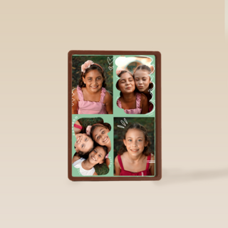 Fotokaart Collage Groen