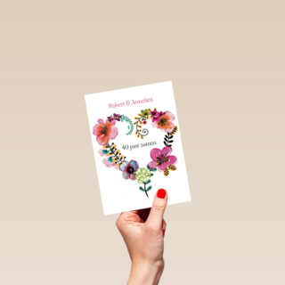 een bloemen hart