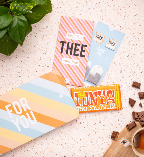 Verwenpakket Tony Chocolonely + Thee Veel liefs