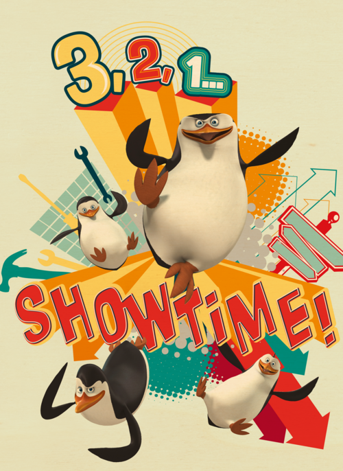 Penguins Verjaardagskaart 321 showtime