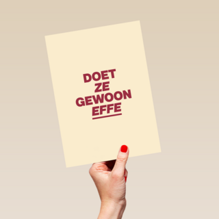 andC Doet ze gewoon effe
