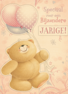beer met ballon jarig