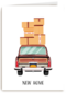 new home car with boxes