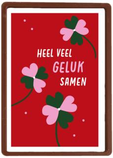 Liefdjeskaart heel veel geluk samen