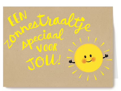 een mooi zonnestraaltje speciaal voor jou