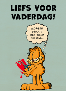 Garfield viert vaderdag