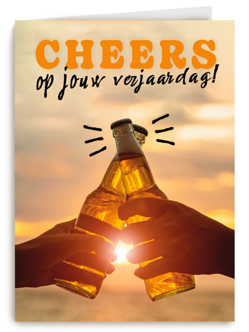 Cheers op je verjaardag bier